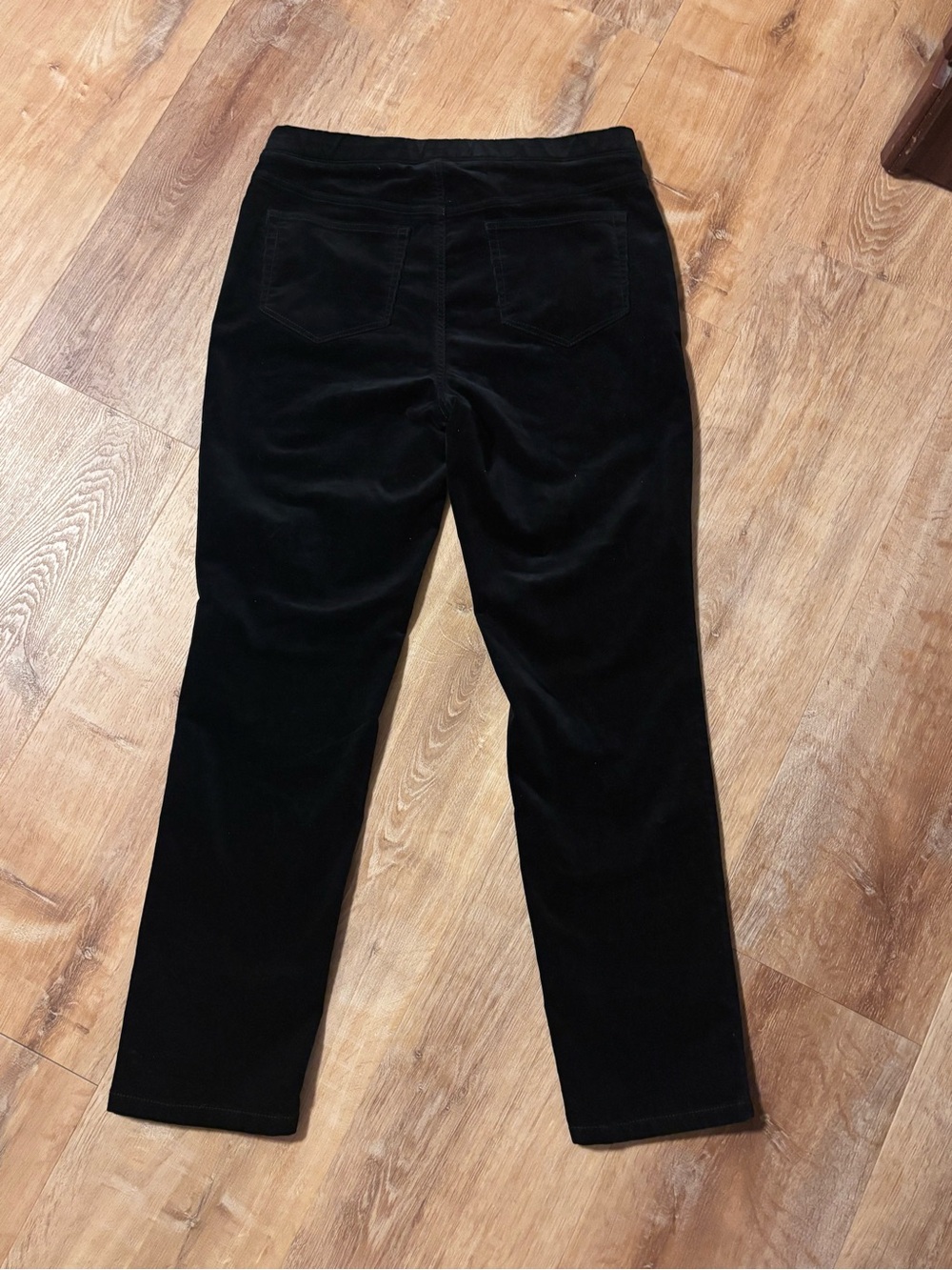J. Jill black straight pull-on velvet like pants NWT SMALL - Picture 5 of 12